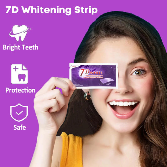 Bande de blanchiment des dents violettes