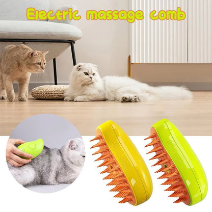 Brosse de toilettage à pulvérisation intelligente pour chiens et chats