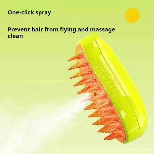Brosse de toilettage à pulvérisation intelligente pour chiens et chats