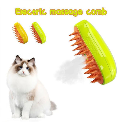 Brosse de toilettage à pulvérisation intelligente pour chiens et chats