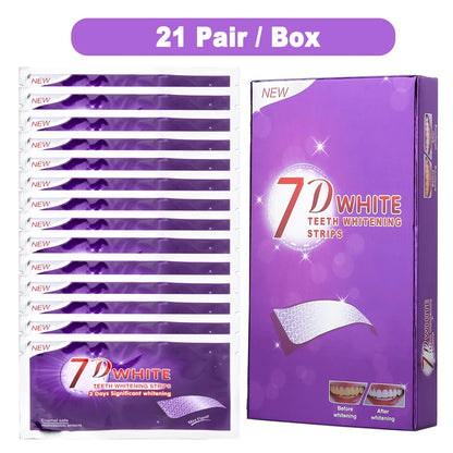 Bande de blanchiment des dents violettes