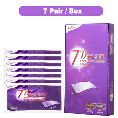 Bande de blanchiment des dents violettes