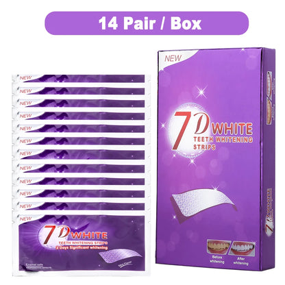 Bande de blanchiment des dents violettes