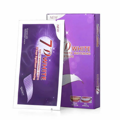 Bande de blanchiment des dents violettes