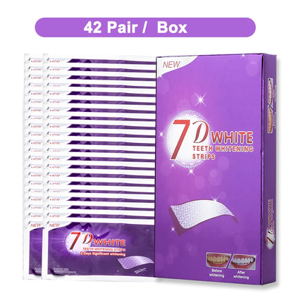 Bande de blanchiment des dents violettes