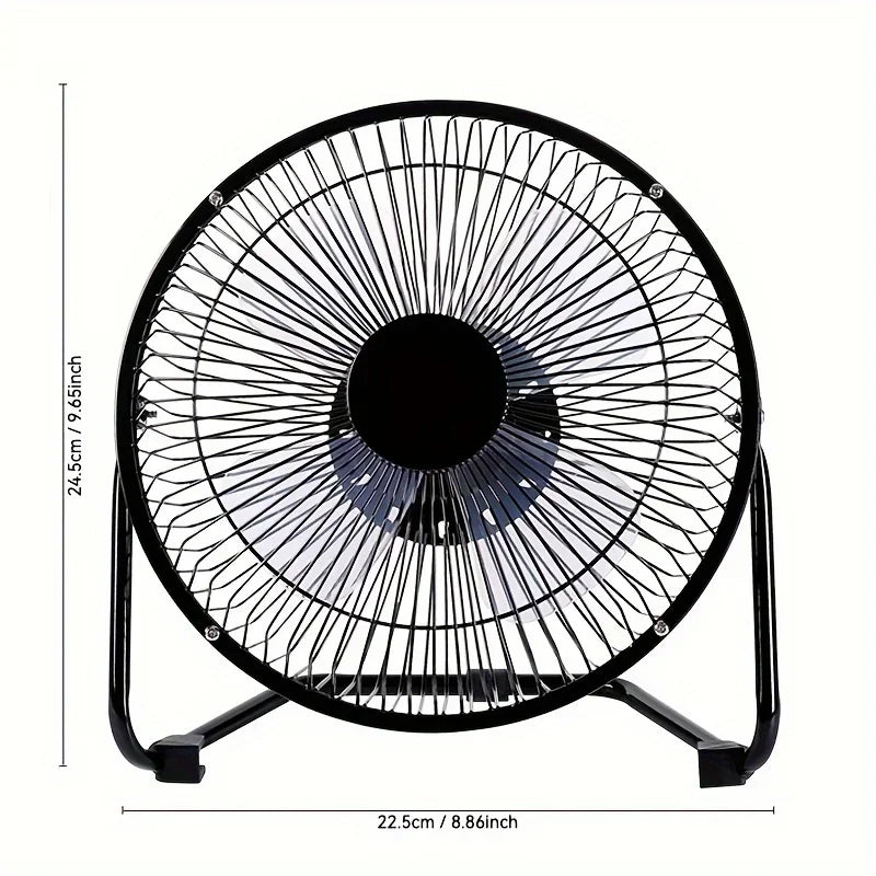 Ventilateur de bureau alimenté par USB 4/6/8 pouces 2 vitesses réglables 4 pales 360 °   Ventilateur électrique portatif de rotation pour l'ordinateur de bureau à domicile