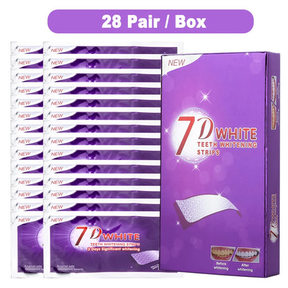 Bande de blanchiment des dents violettes